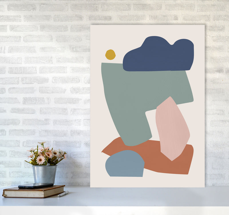 Collage Pastel I Art Print by Orara Studios A1 Black Frame