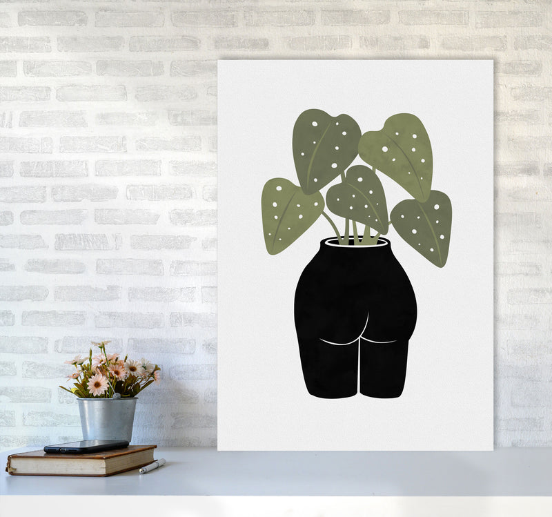 Butt-anical Vase Art Print by Orara Studios A1 Black Frame