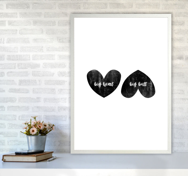 Big Heart Big Butt Humorous Art Print By Orara Studio A1 Oak Frame