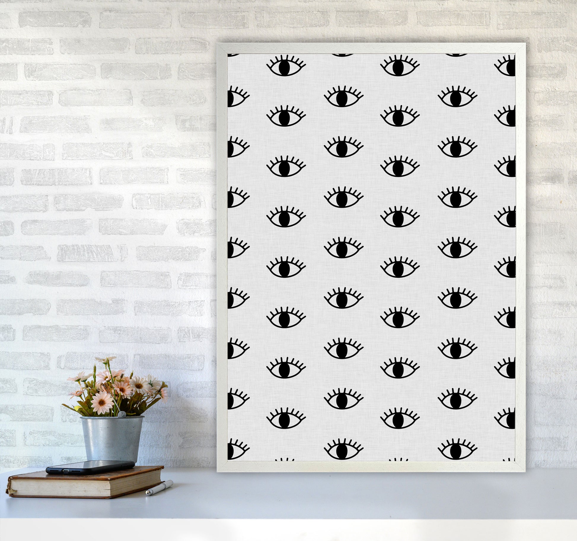 Eyes Open Print By Orara Studio A1 Oak Frame