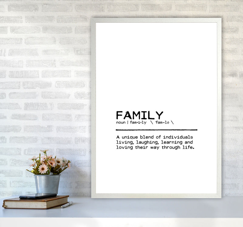 Family Unique Definition Quote Print By Orara Studio A1 Oak Frame