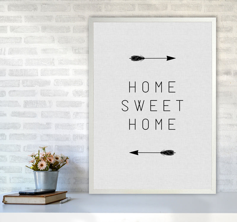 Home Sweet Home Arrow Quote Print By Orara Studio A1 Oak Frame