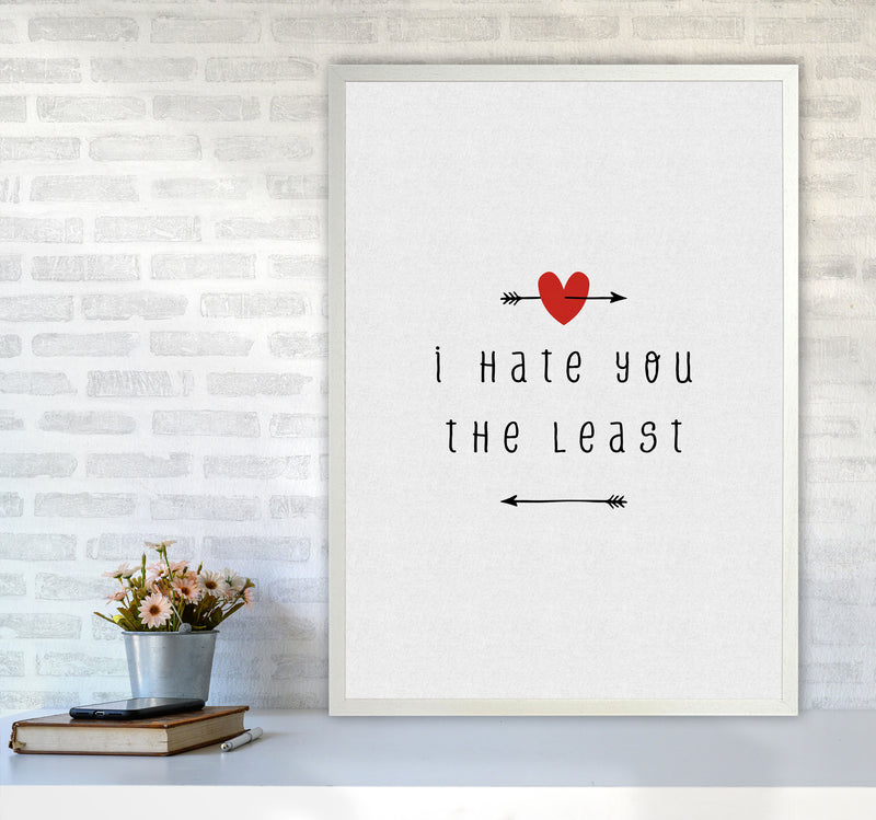 I Hate You The Least Print By Orara Studio A1 Oak Frame