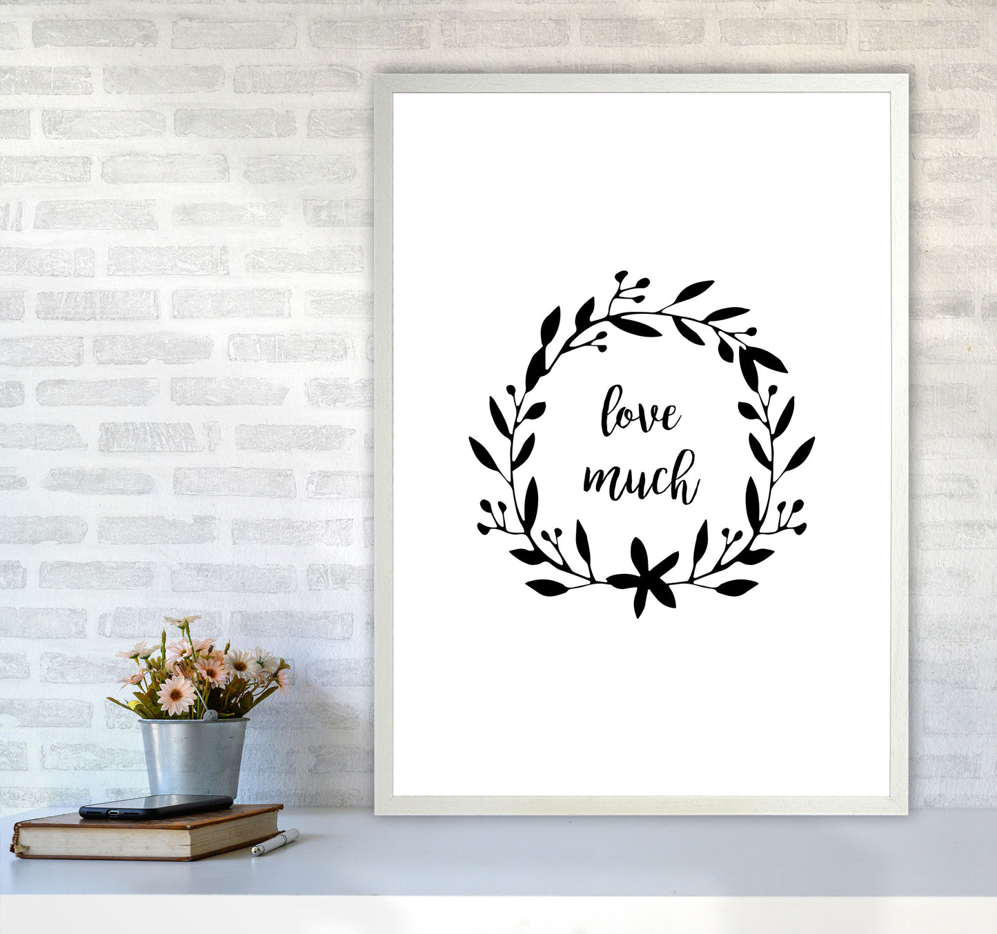 Love Much Illustration Print By Orara Studio A1 Oak Frame