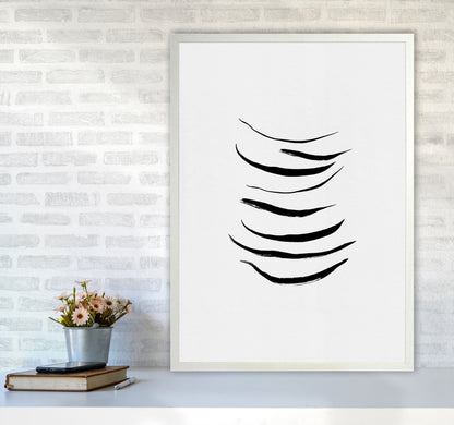 Minimalist Black Painting I Print By Orara Studio A1 Oak Frame
