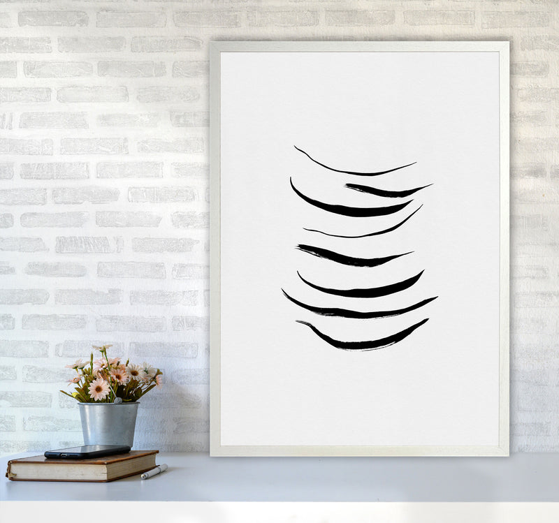 Minimalist Black Painting I Print By Orara Studio A1 Oak Frame