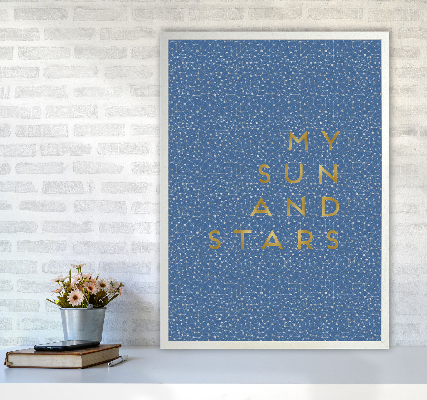 My Sun & Stars Print By Orara Studio A1 Oak Frame