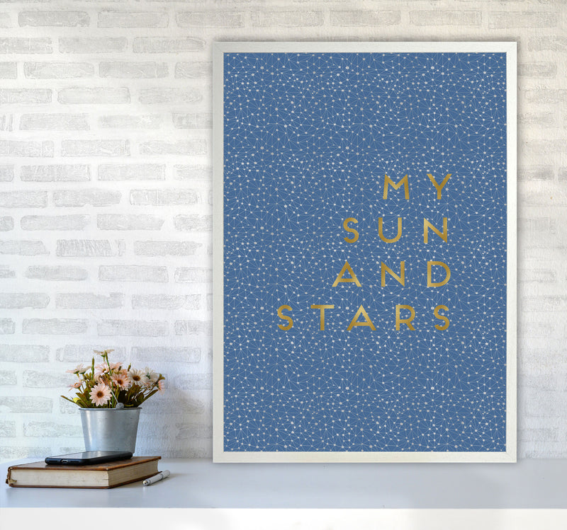 My Sun & Stars Print By Orara Studio A1 Oak Frame