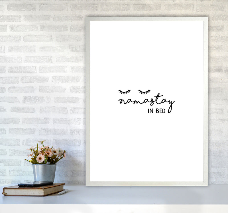 Namastay In Bed Bedroom Art Print By Orara Studio A1 Oak Frame