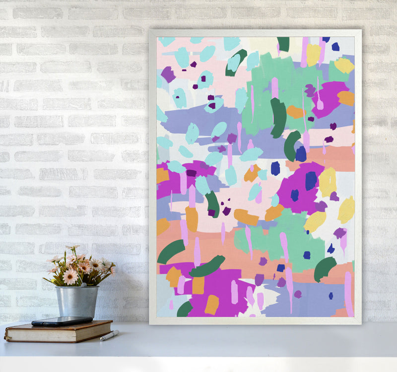 Oil Abstract I Print By Orara Studio A1 Oak Frame