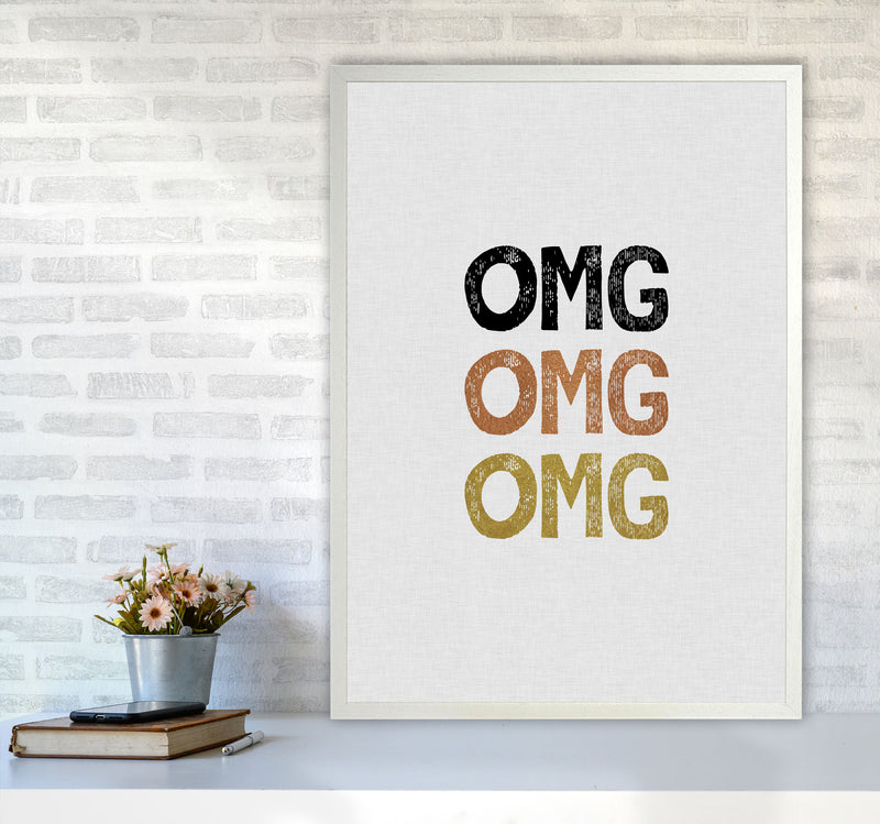 OMG Funny Quote Print By Orara Studio A1 Oak Frame