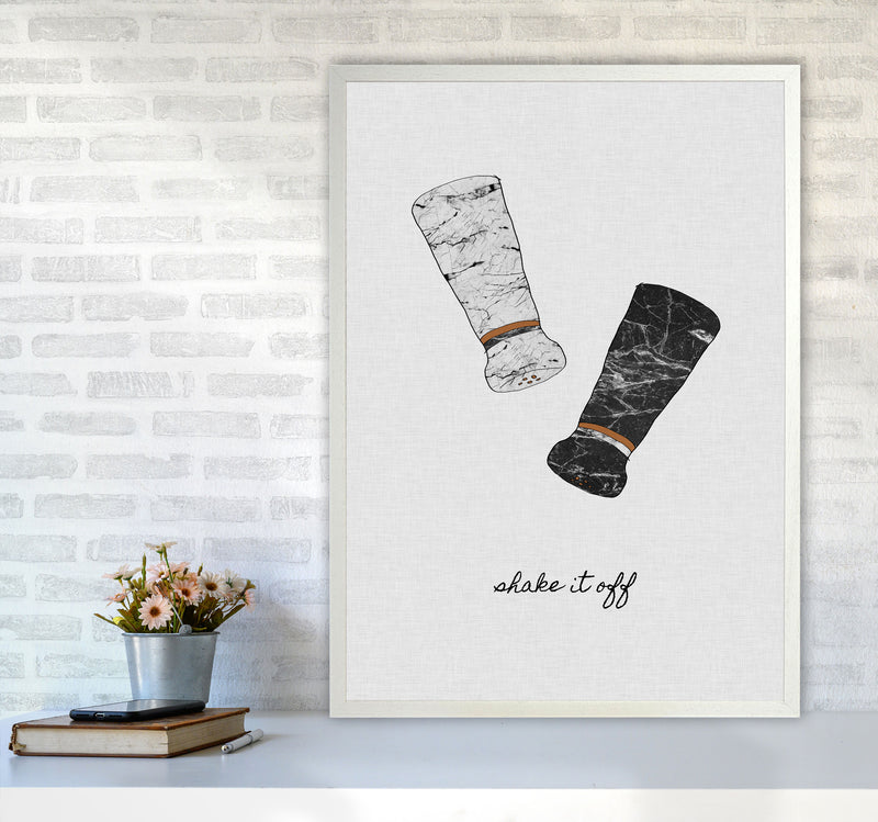 Shake It Off Print By Orara Studio, Framed Kitchen Wall Art A1 Oak Frame