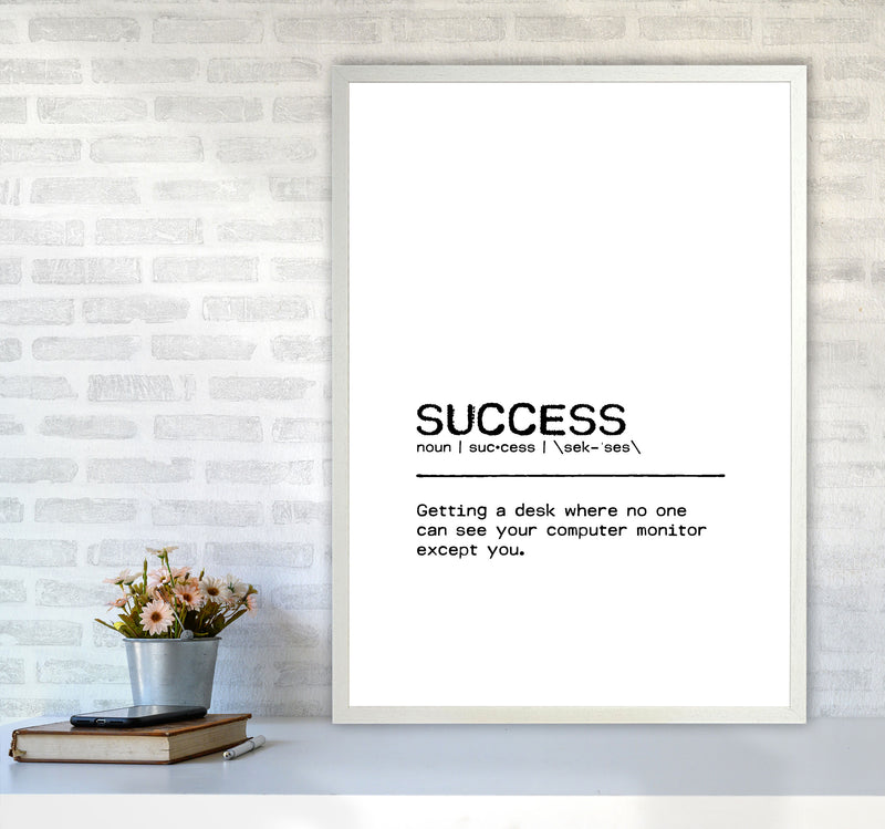 Success Desk Definition Quote Print By Orara Studio A1 Oak Frame