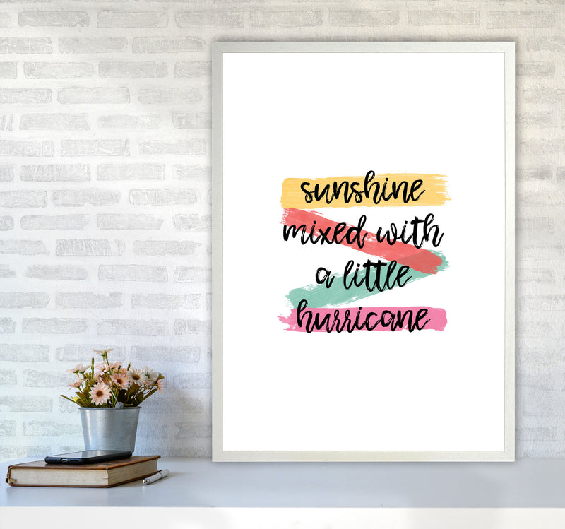 Sunshine Mixed With A Little Hurricane Print By Orara Studio A1 Oak Frame