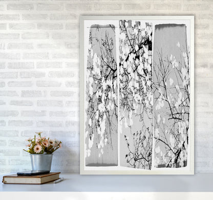 Oriental Blossom Botanical Art Print by Orara Studio A1 Oak Frame