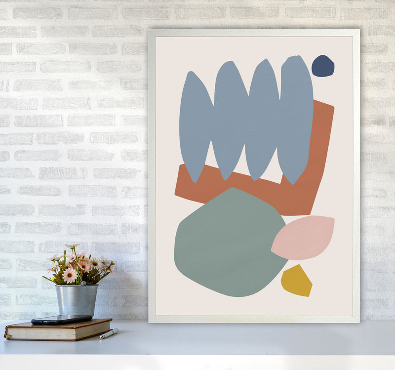 Collage Pastel II Art Print by Orara Studios A1 Oak Frame