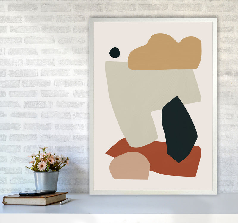 Collage Earth I Art Print by Orara Studios A1 Oak Frame