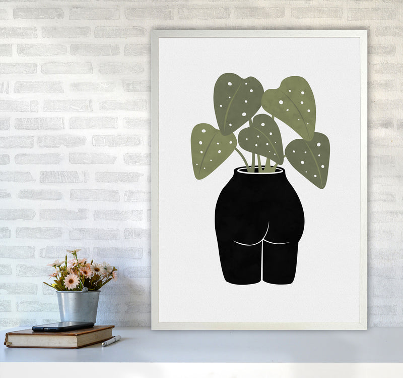 Butt-anical Vase Art Print by Orara Studios A1 Oak Frame