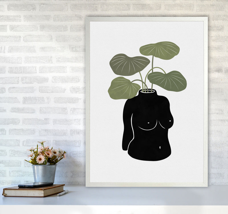 Boob-tanical Vase Art Print by Orara Studios A1 Oak Frame