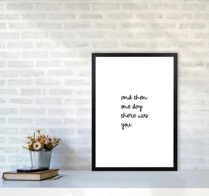 And Then One Day Couples Quote Print By Orara Studio A2 White Frame