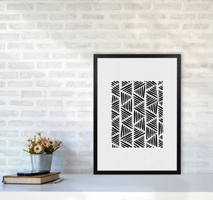 Black And White Abstract I Print By Orara Studio A2 White Frame