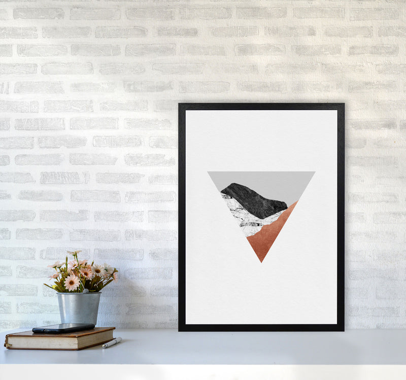 Copper Geometric II Print By Orara Studio A2 White Frame