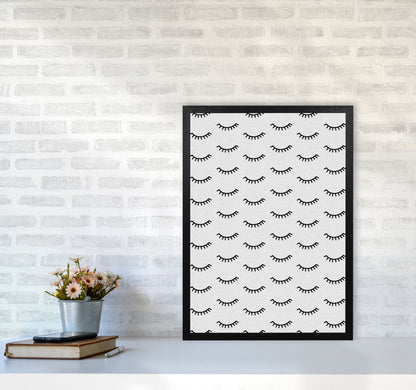 Eyes Closed Print By Orara Studio A2 White Frame