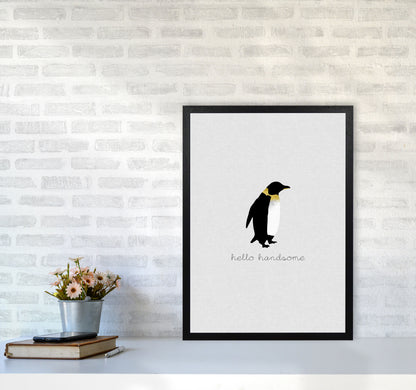 Hello Handsome Animal Quote Print By Orara Studio A2 White Frame