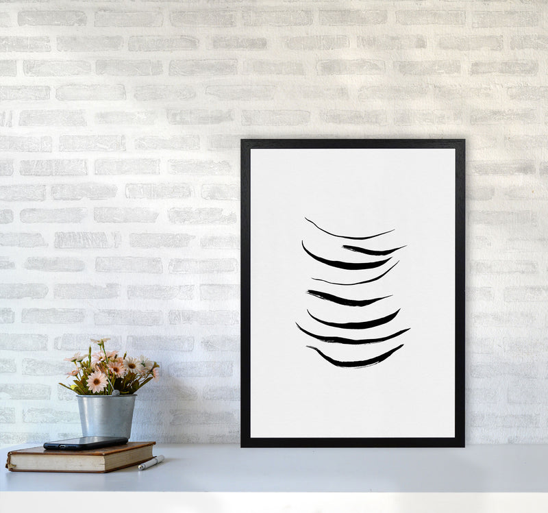 Minimalist Black Painting I Print By Orara Studio A2 White Frame