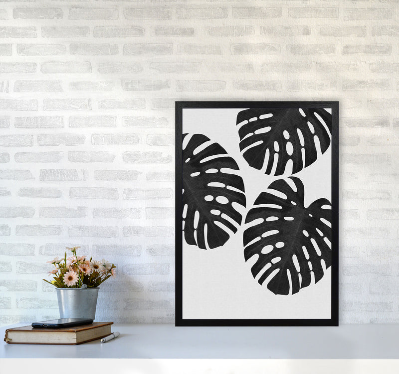 Monstera Black & White III Print By Orara Studio A2 White Frame