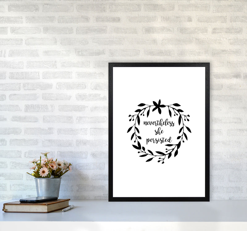 Nevertheless She Persisted Illustration Print By Orara Studio A2 White Frame