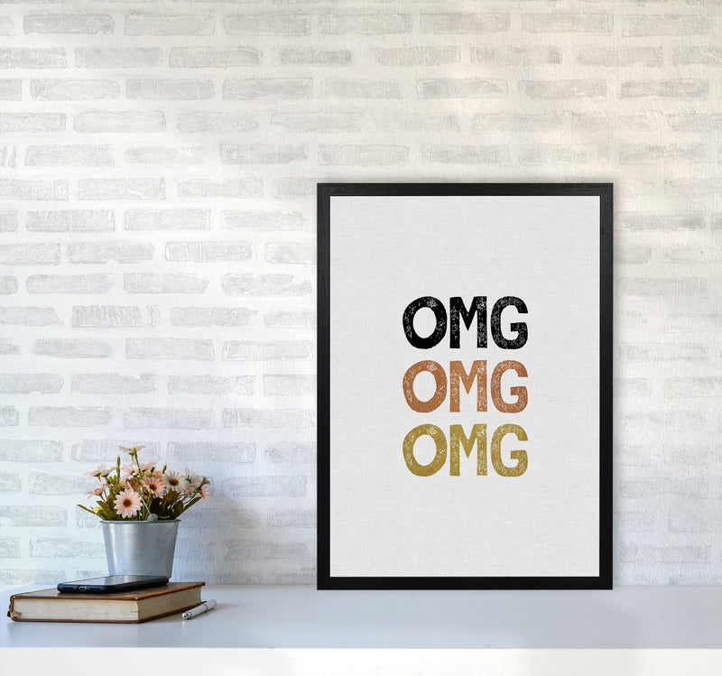 OMG Funny Quote Print By Orara Studio A2 White Frame