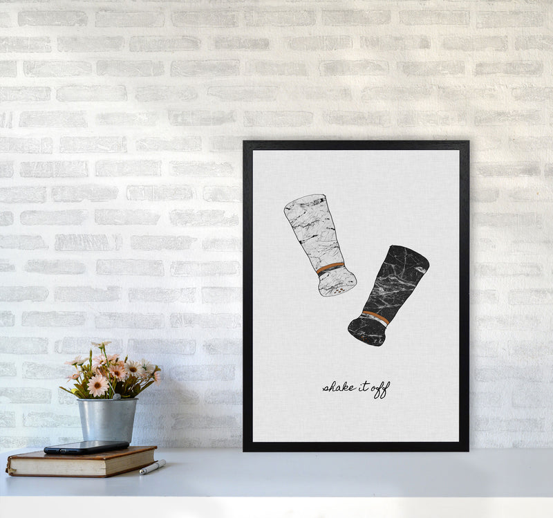 Shake It Off Print By Orara Studio, Framed Kitchen Wall Art A2 White Frame