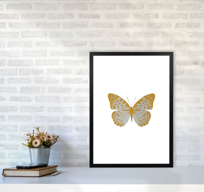 Silver Butterfly Print By Orara Studio Animal Art Print A2 White Frame