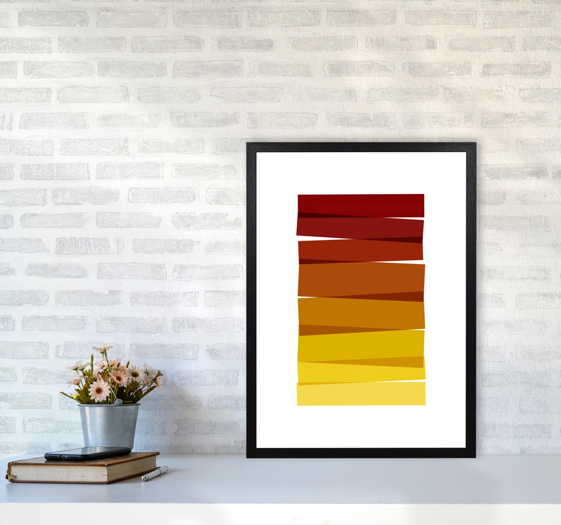 Stripes II Print By Orara Studio A2 White Frame
