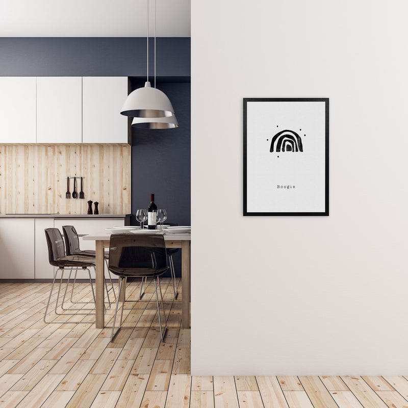 Quote Set - Boogie Art Print by Orara Studio A2 White Frame