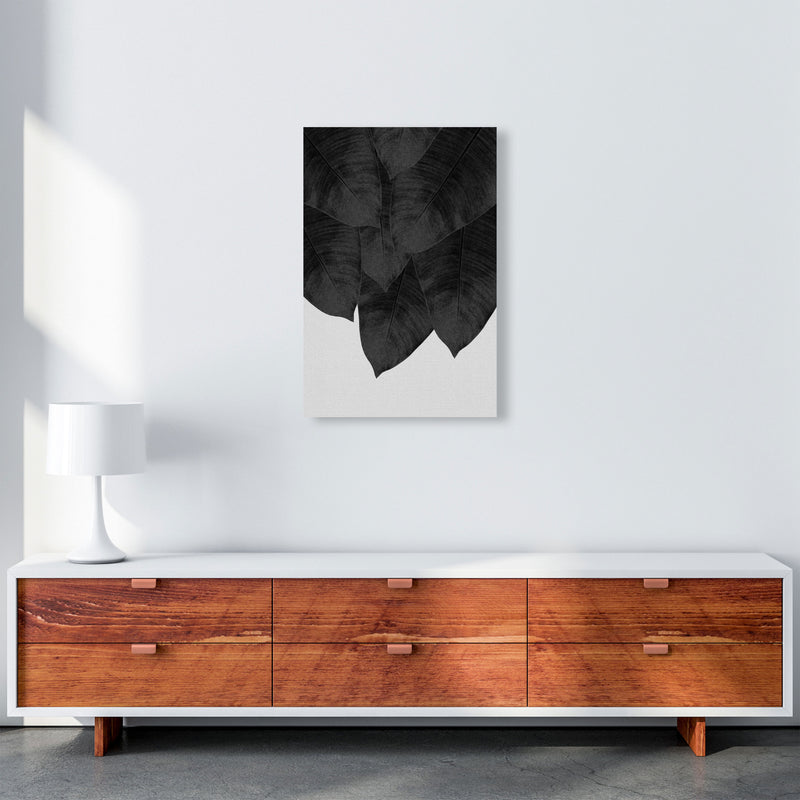 Banana Leaf Black & White III Print By Orara Studio A2 Canvas