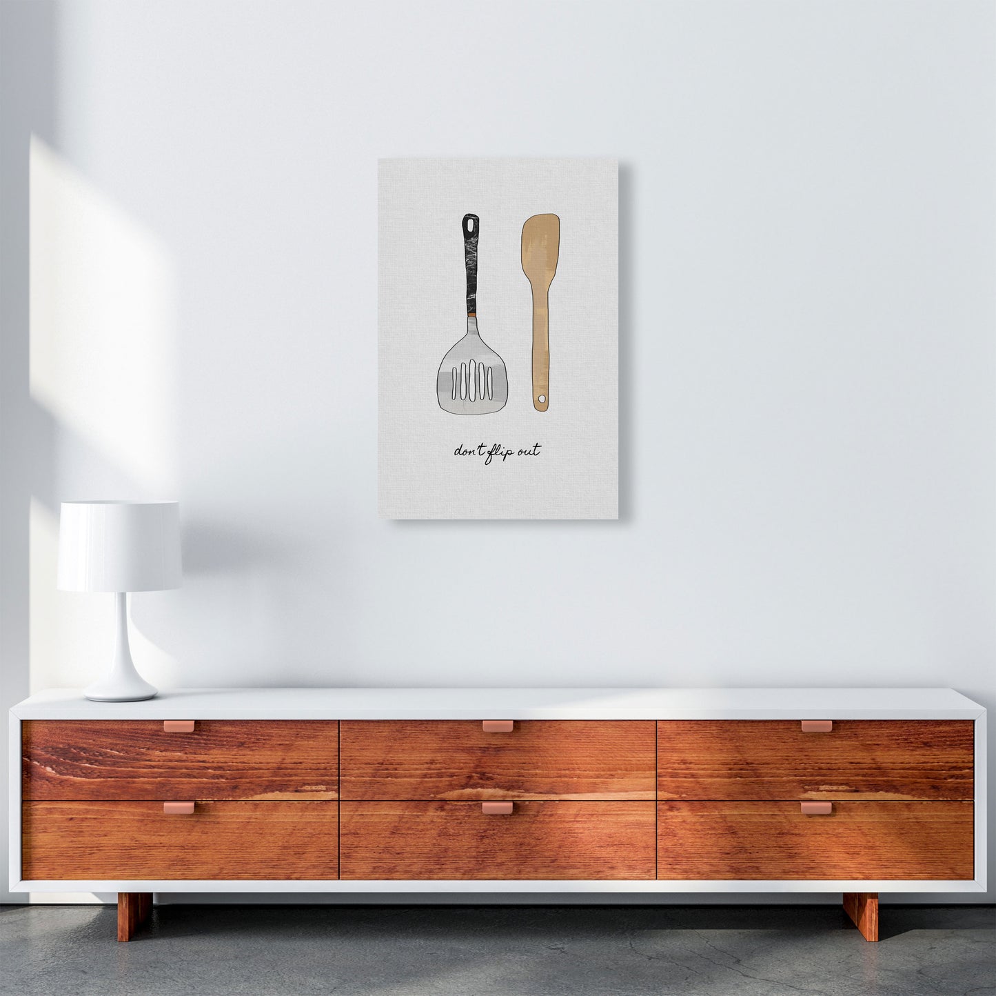 Don&#39;t Flip Out Print By Orara Studio, Framed Kitchen Wall Art A2 Canvas