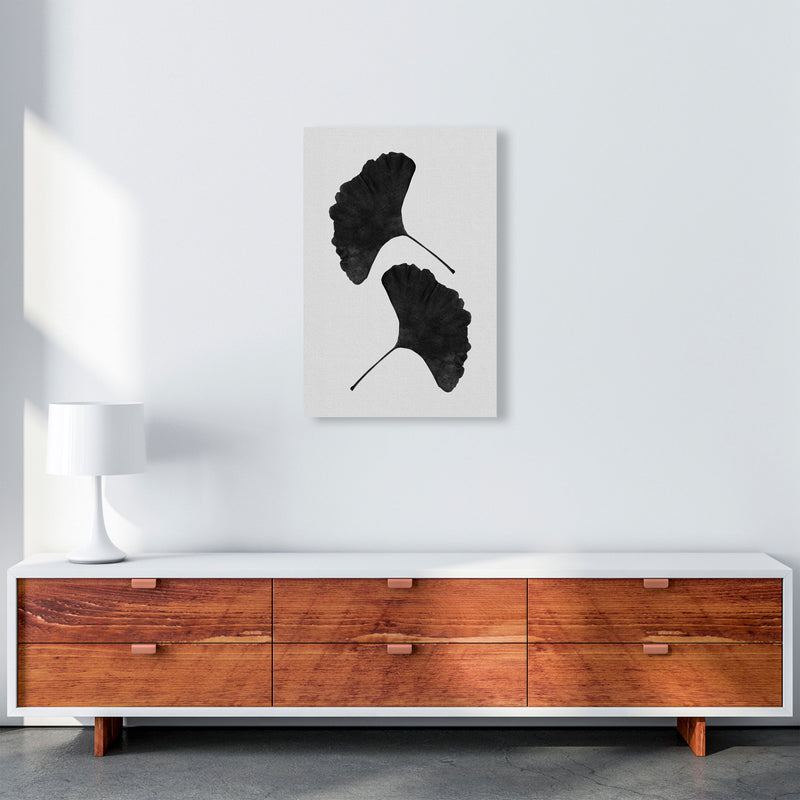 Ginkgo Leaf Black & White II Print By Orara Studio A2 Canvas
