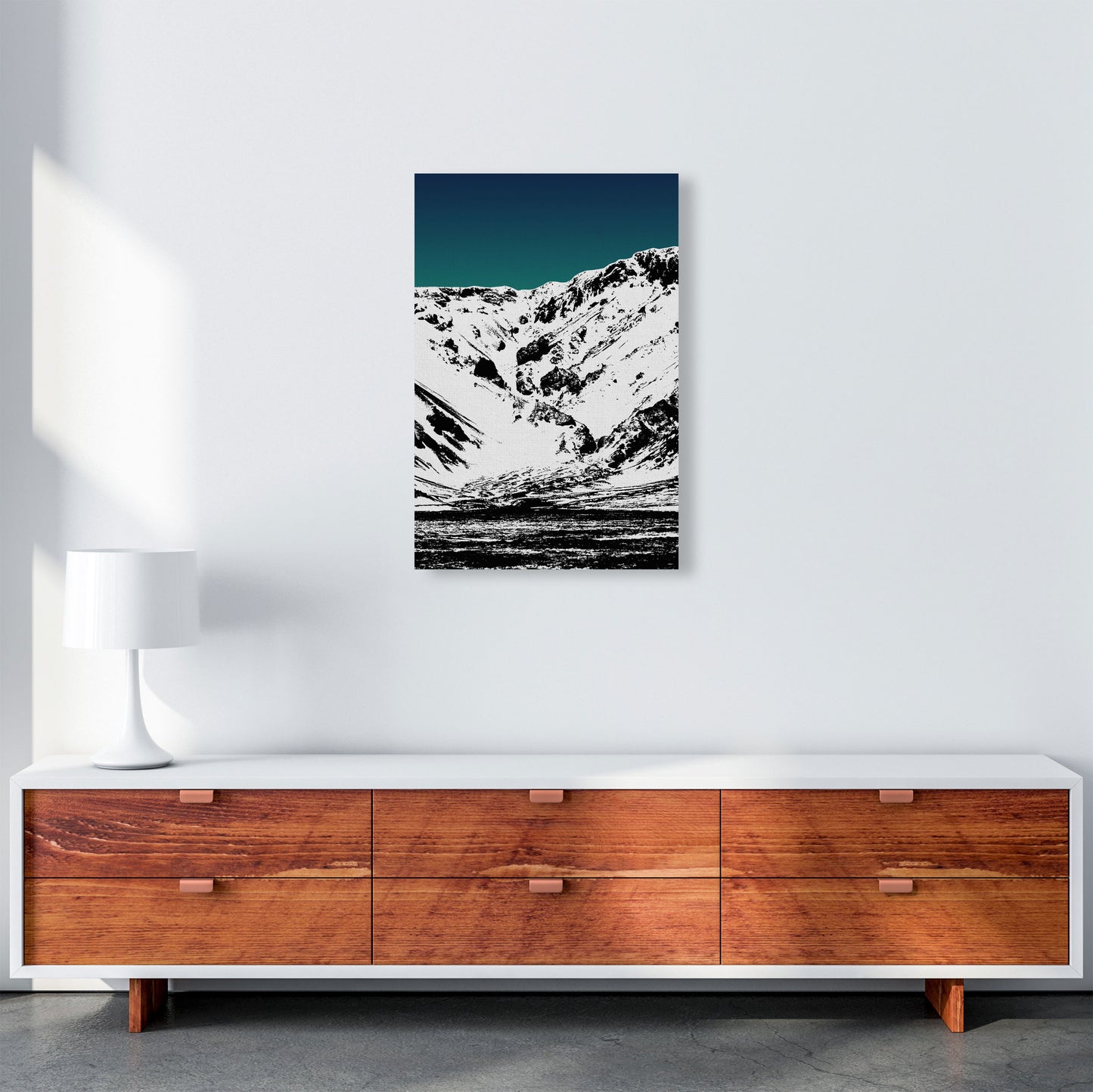 Iceland Mountains II Print By Orara Studio, Framed Botanical & Nature Art Print A2 Canvas