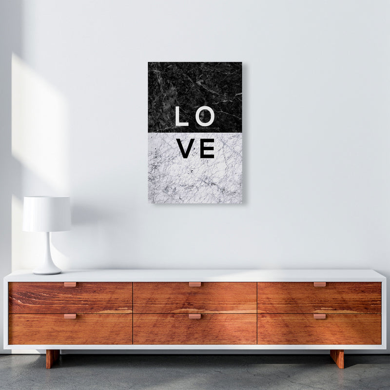 Love Marble Quote Print By Orara Studio A2 Canvas