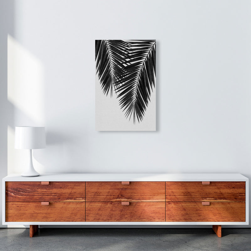 Palm Leaf Black & White II Print By Orara Studio A2 Canvas