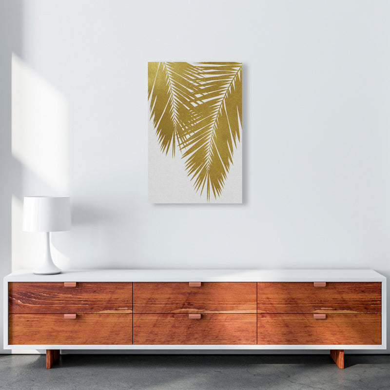 Palm Leaf Gold II Print By Orara Studio, Framed Botanical & Nature Art Print A2 Canvas