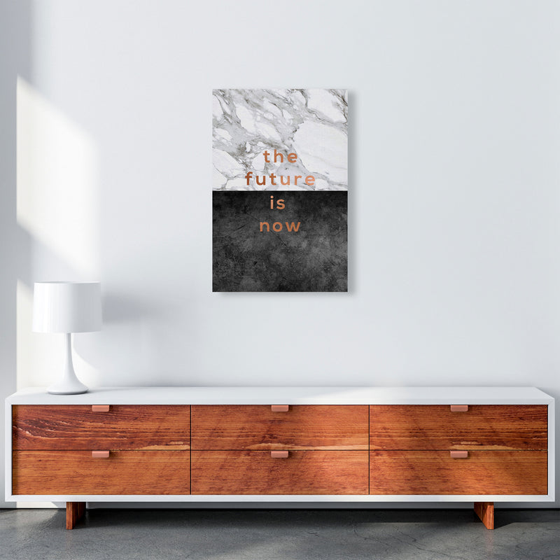 The Future Is Now Copper Quote Print By Orara Studio A2 Canvas