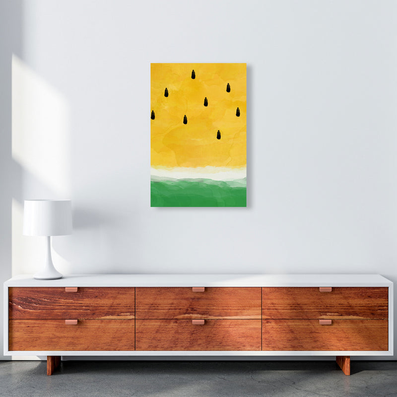 Yellow Watermelon Print By Orara Studio, Framed Kitchen Wall Art A2 Canvas