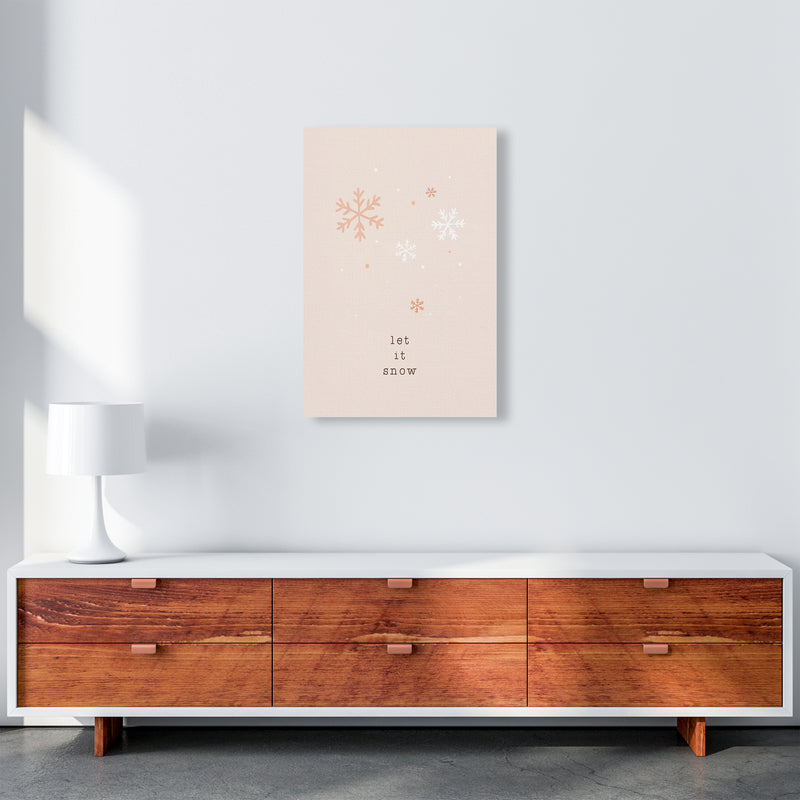 Let It Snow Christmas Art Print by Orara Studio A2 Canvas