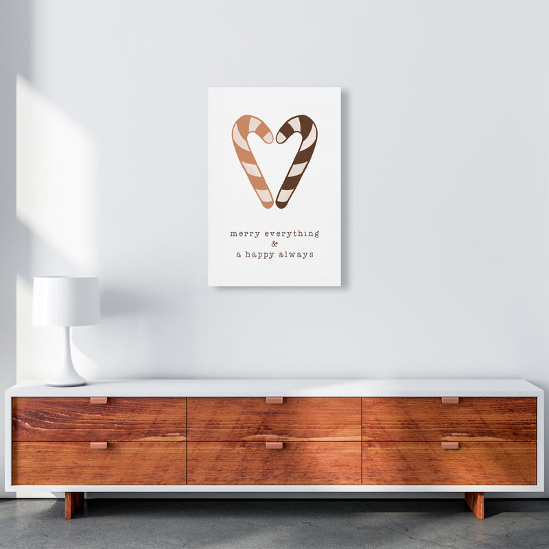 Merry Everything & A Happy Always Christmas Art Print by Orara Studio A2 Canvas