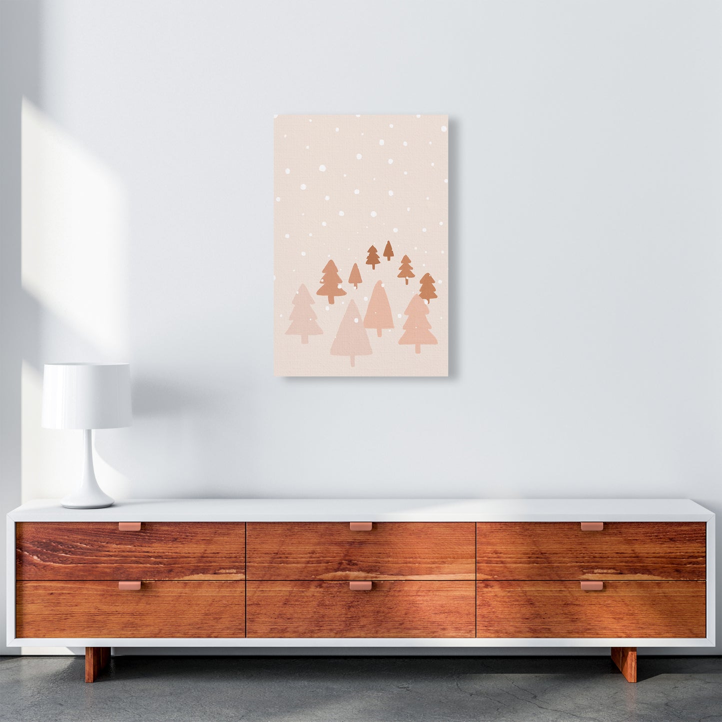 Winter Forest Christmas Art Print by Orara Studio A2 Canvas