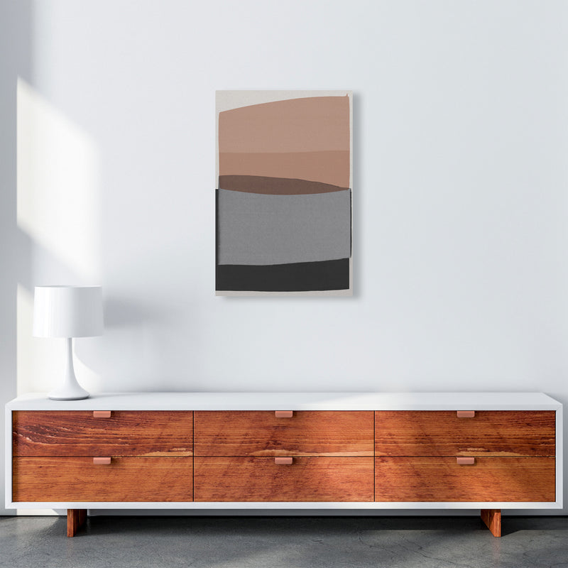 Modern Pink and Grey Abstract Art Print by Orara Studio A2 Canvas