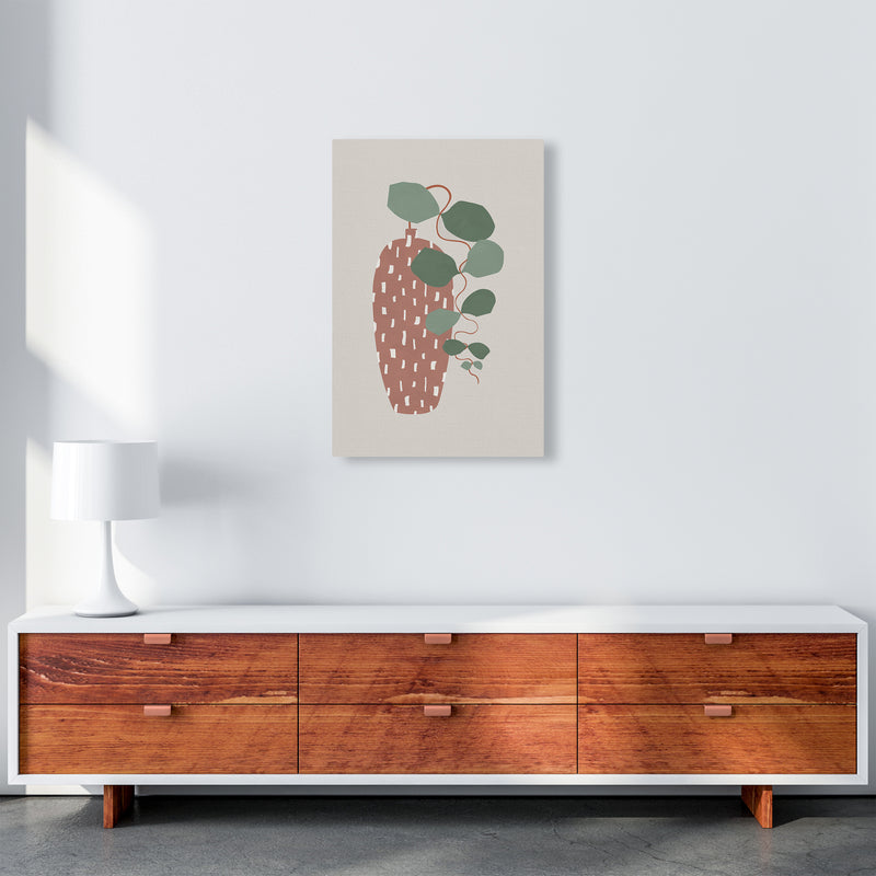 Terrazzo & Leaves Art Print by Orara Studios A2 Canvas